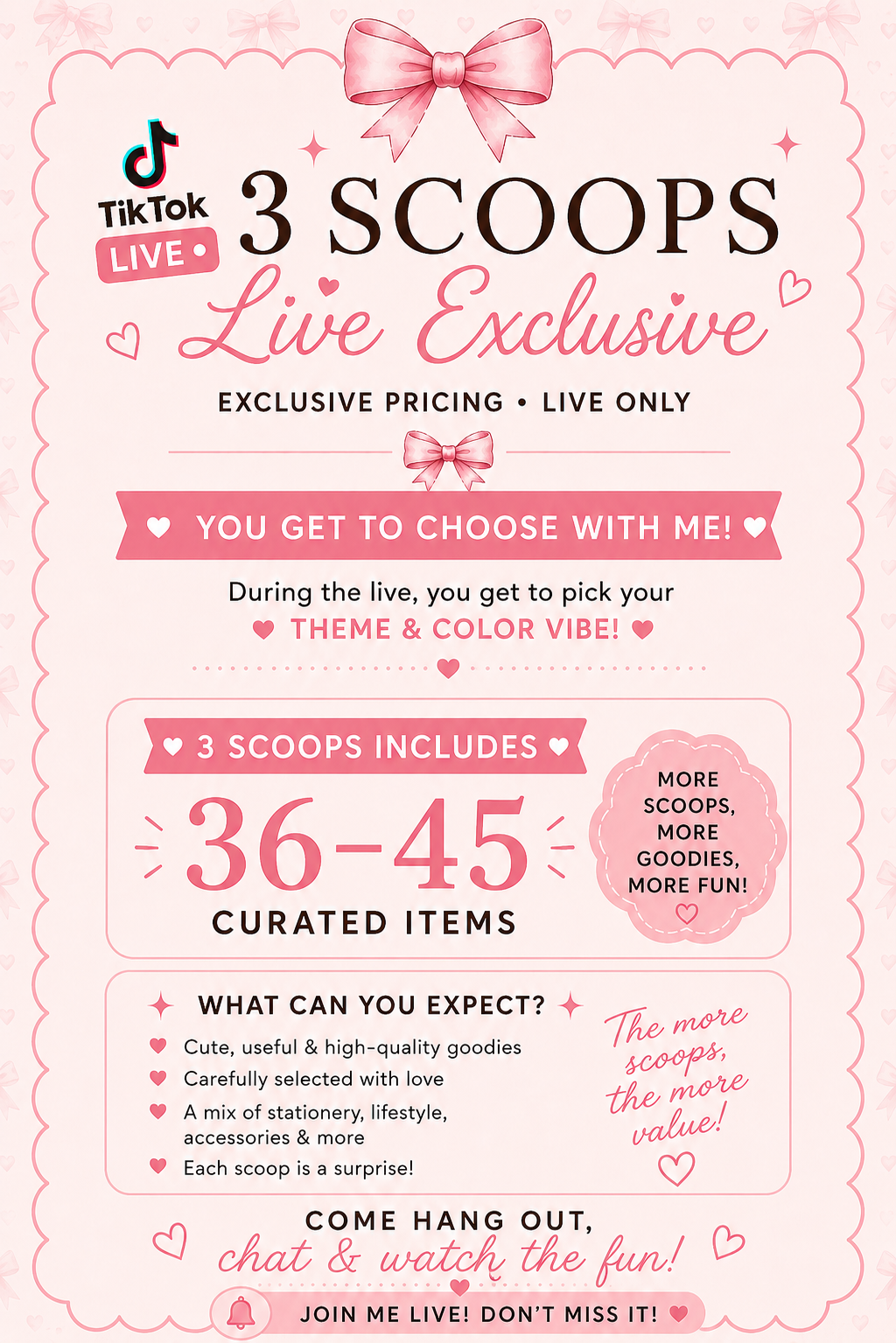 TikTok LIVE: 3 Classic Scoop