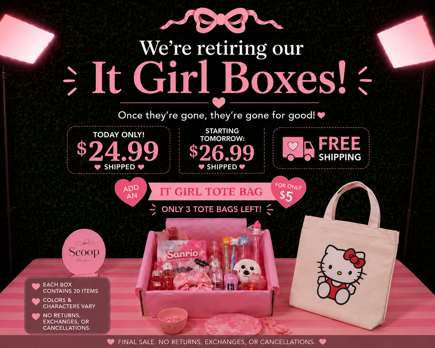 🎀 Retiring It Girl Box – Limited Drop (Free Shipping)